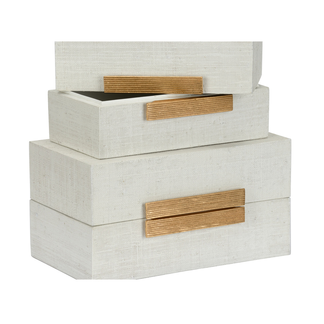 Chelsea House Raffia Boxes (S2) White