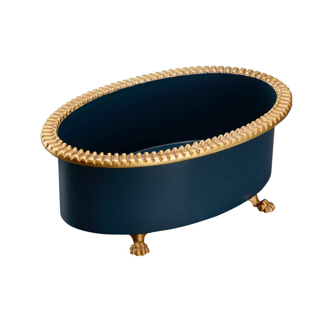 Chelsea House Pie Crust Cachepot Navy (Sm)