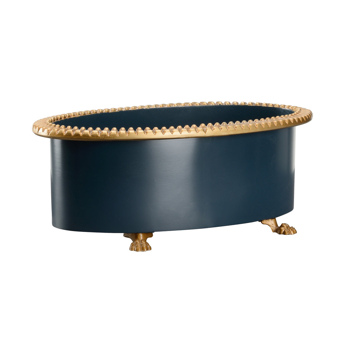 Chelsea House Pie Crust Cachepot Navy (Sm)