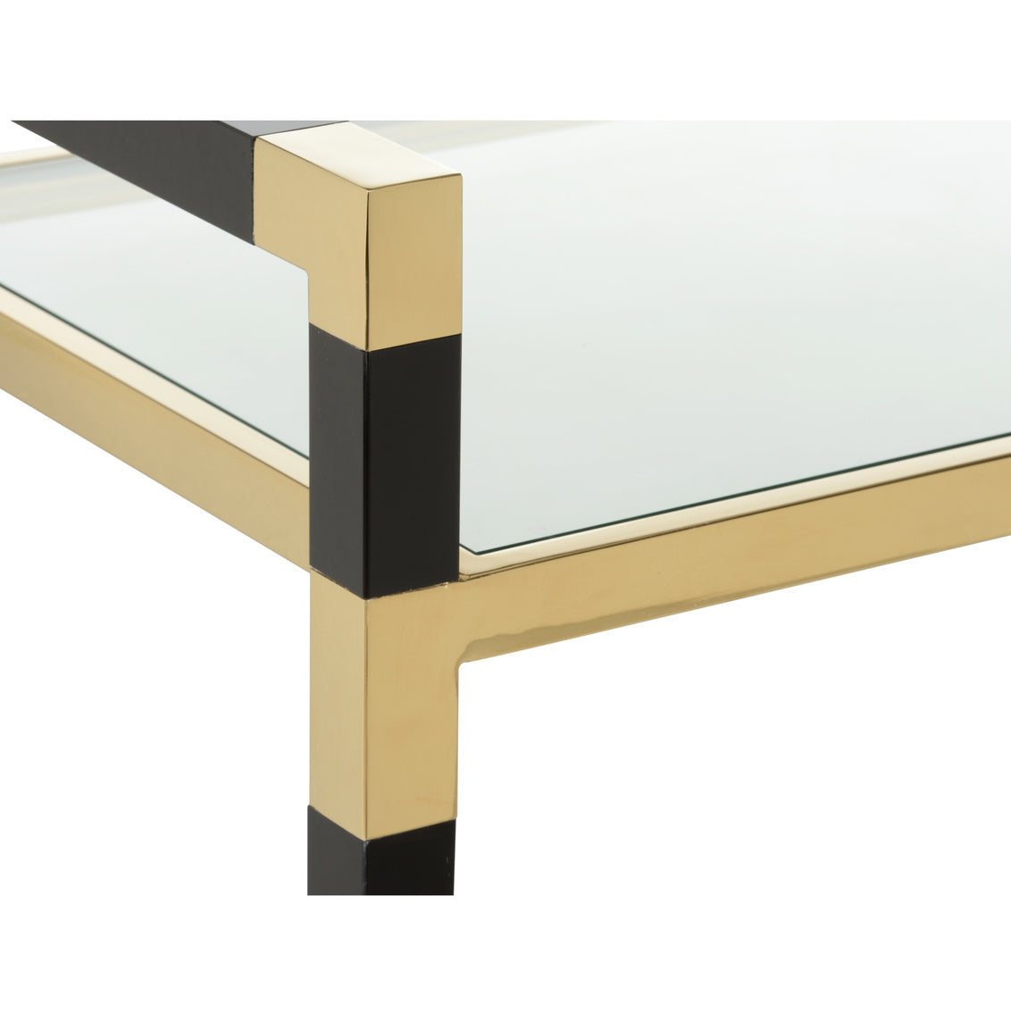 Chelsea House Acrylic Bar Cart Black/Brass