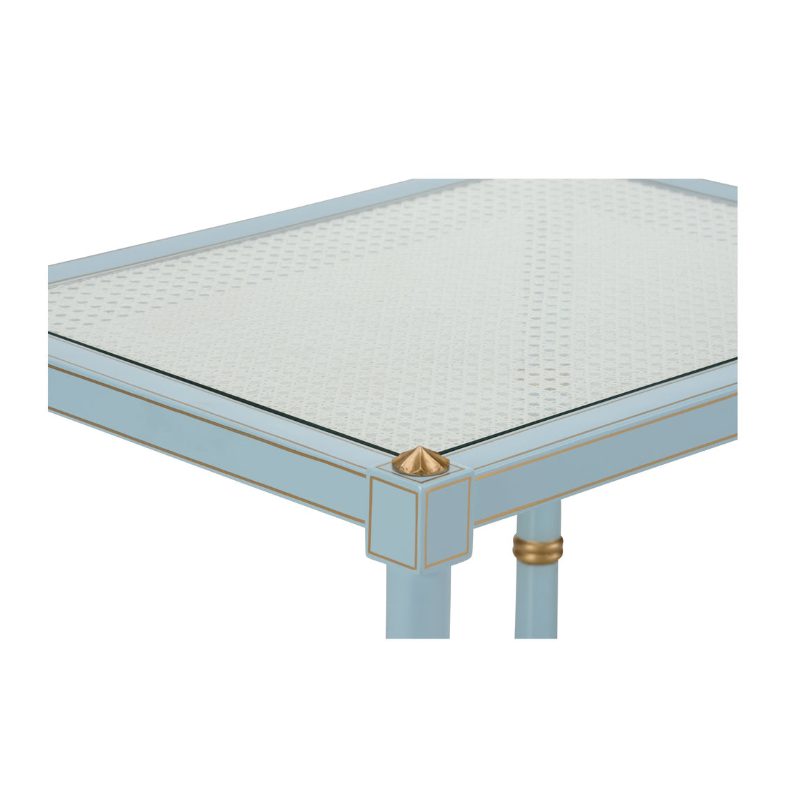 Chelsea House Conner Cane End Table Blue