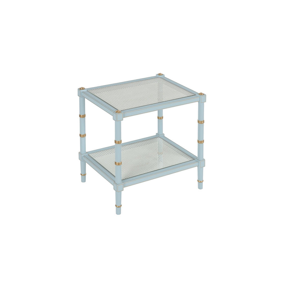 Chelsea House Conner Cane End Table Blue