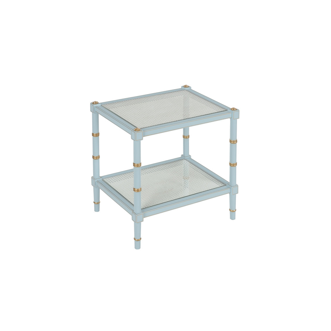 Chelsea House Conner Cane End Table Blue