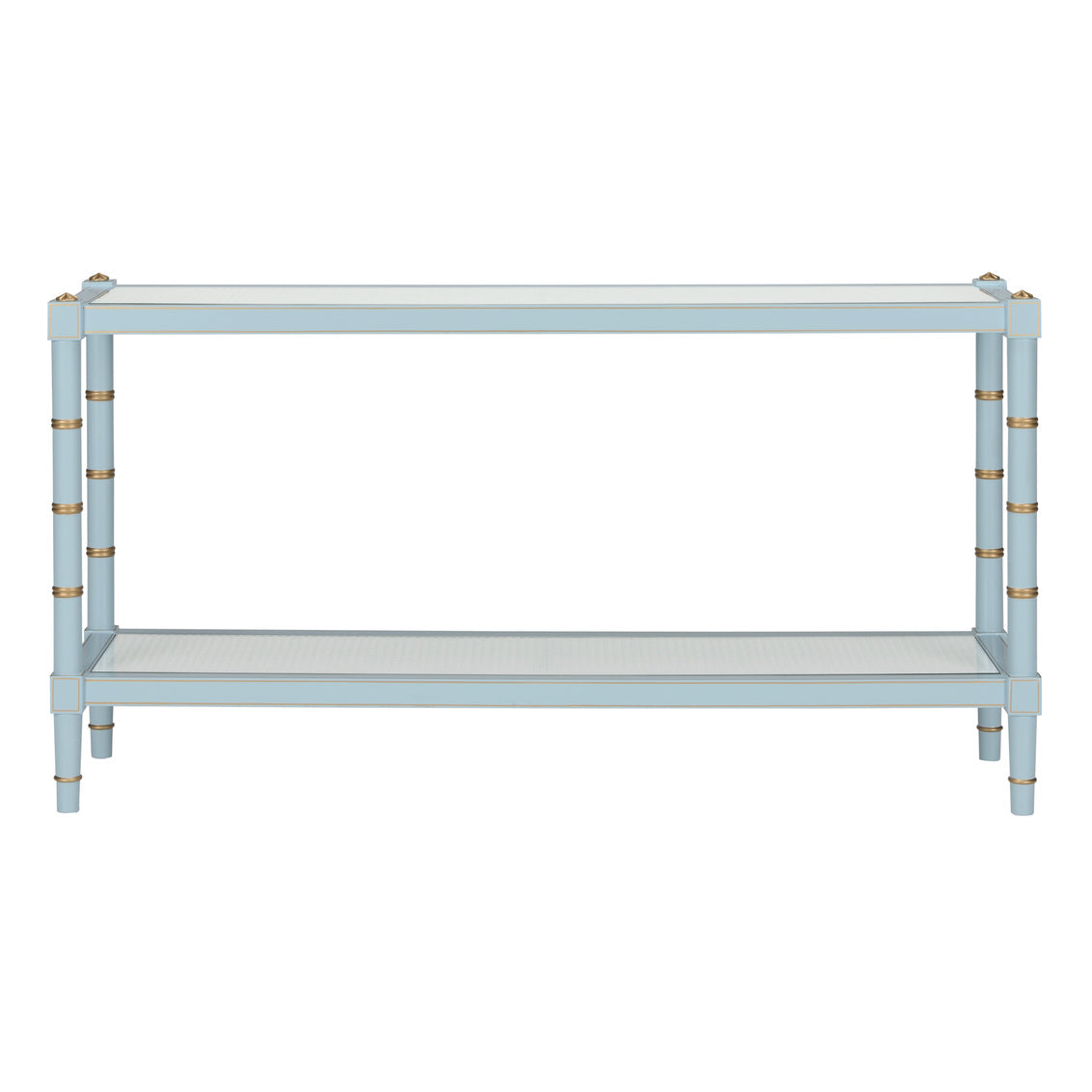 Chelsea House Conner Cane Console Blue