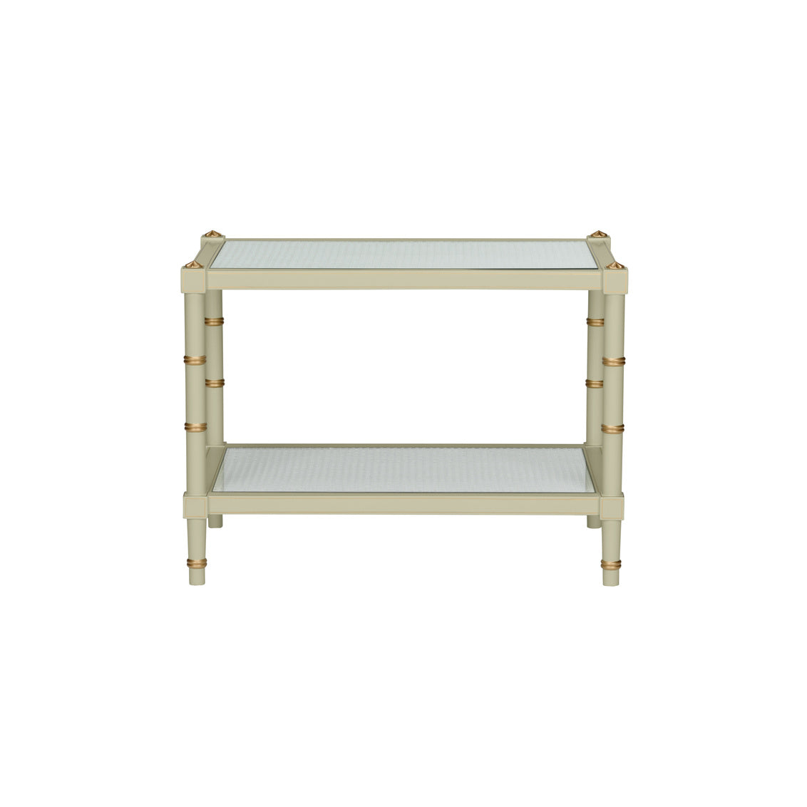 Chelsea House Conner Cane Cocktail Table Green