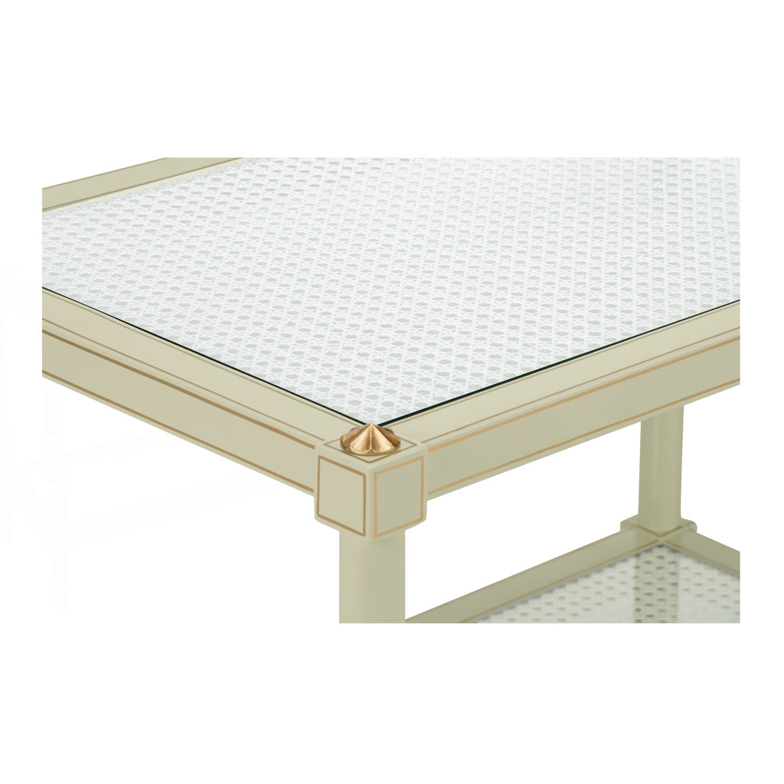 Chelsea House Conner Cane Cocktail Table Green