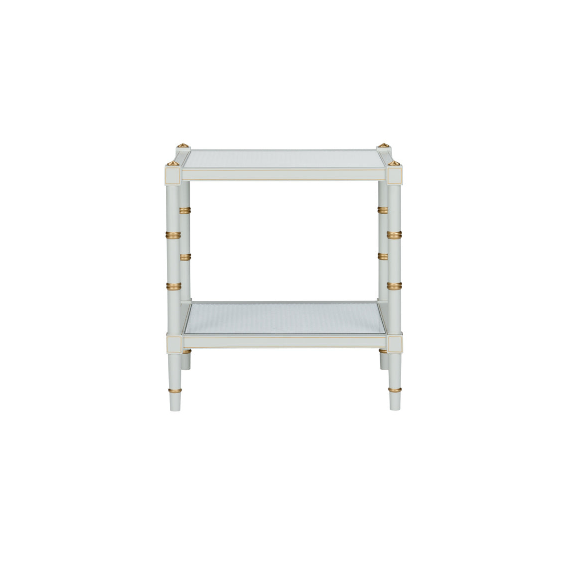 Chelsea House Conner Cane End Table Gray