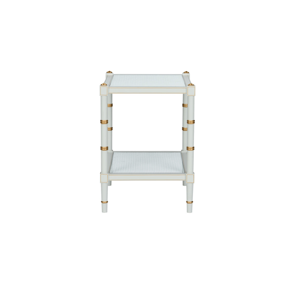 Chelsea House Conner Cane End Table Gray