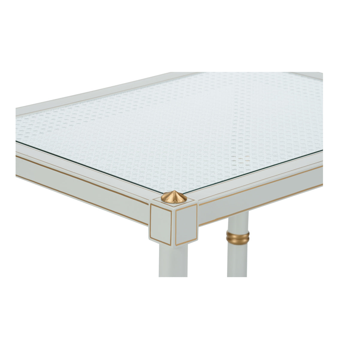 Chelsea House Conner Cane End Table Gray