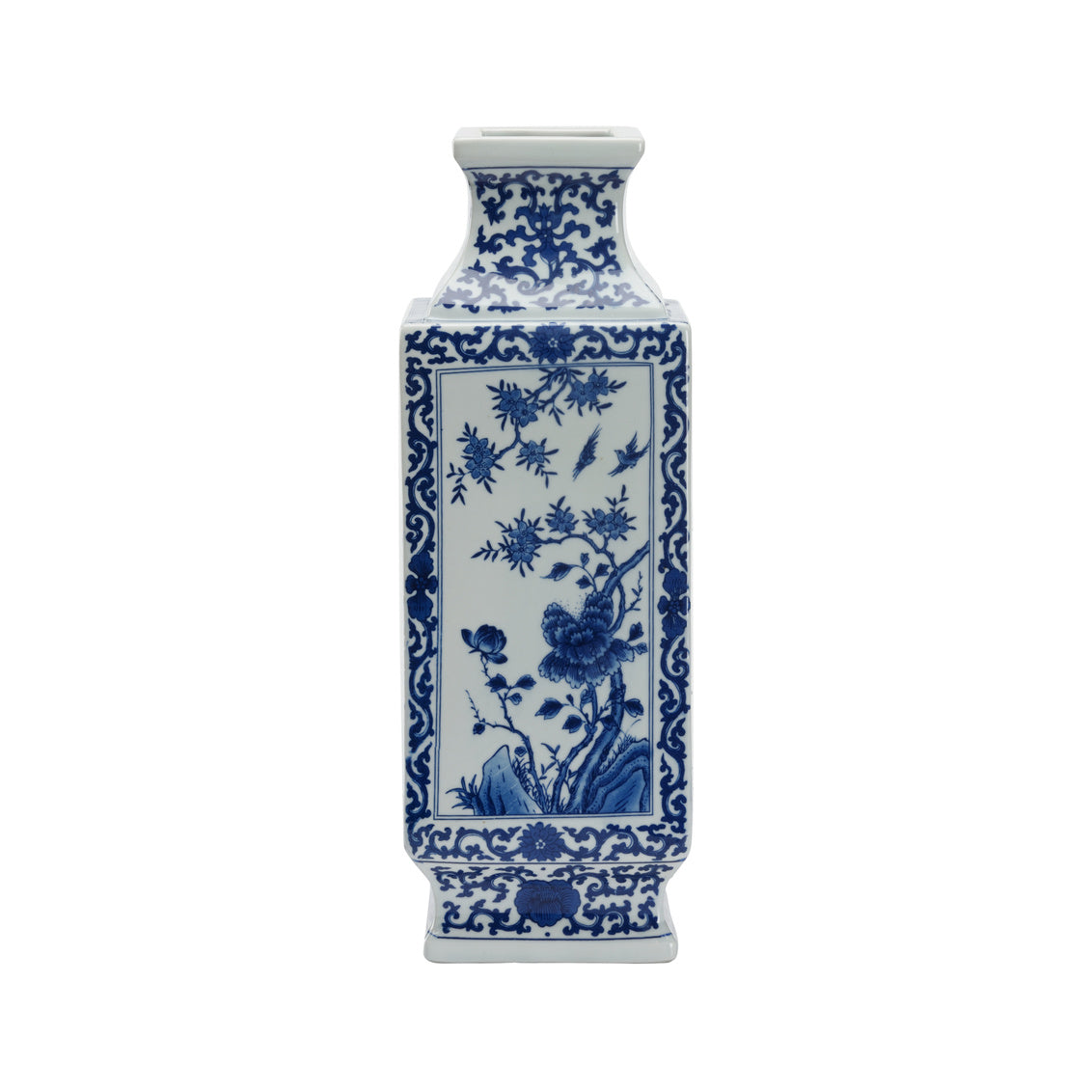 Chelsea House Dynasty Blue And White Landscape Vase