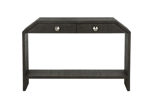 Chelsea House Bend 2 Drawer Console Table Black