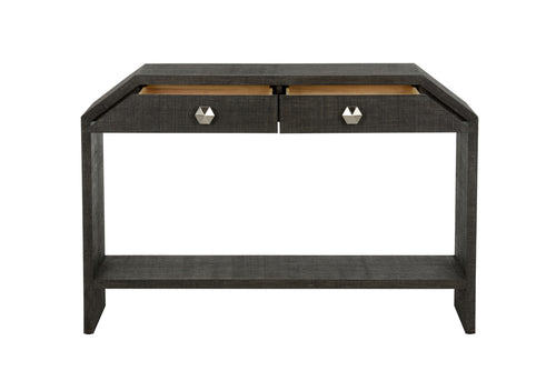 Chelsea House Bend 2 Drawer Console Table Black