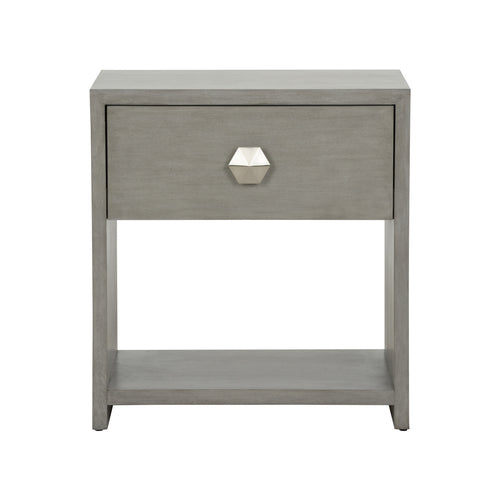 Chelsea House Moxy Bedside Table 1 Drawer Gray