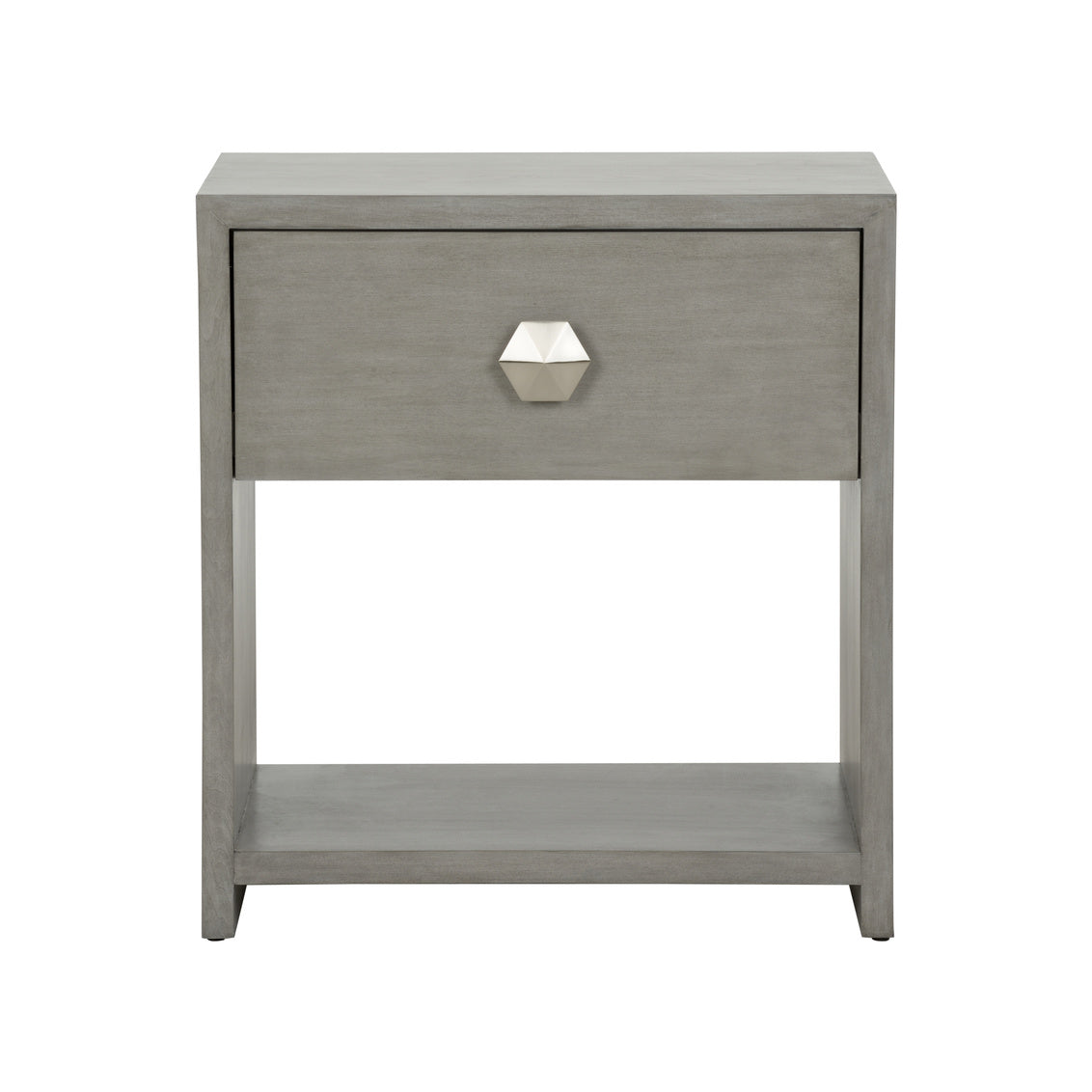 Chelsea House Moxy Bedside Table 1 Drawer Gray