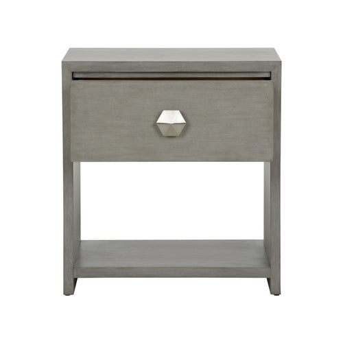 Chelsea House Moxy Bedside Table 1 Drawer Gray