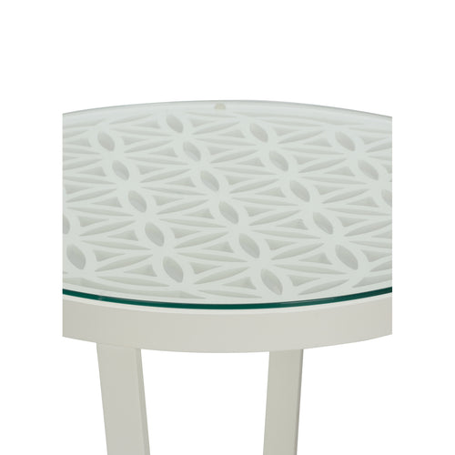 Chelsea House Flower Of Life Side Table White