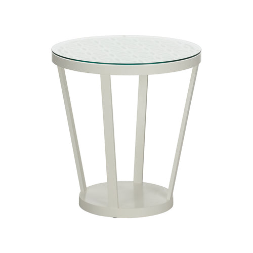 Chelsea House Flower Of Life Side Table White