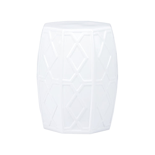 Chelsea House Andreu Garden Stool White