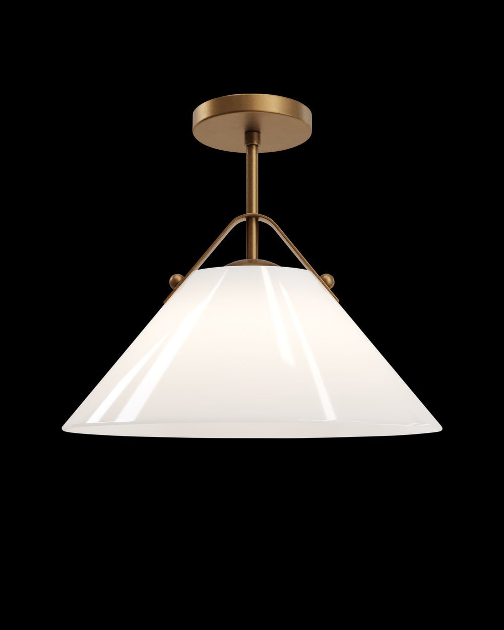 Currey & Company Bronwen Brass Pendant