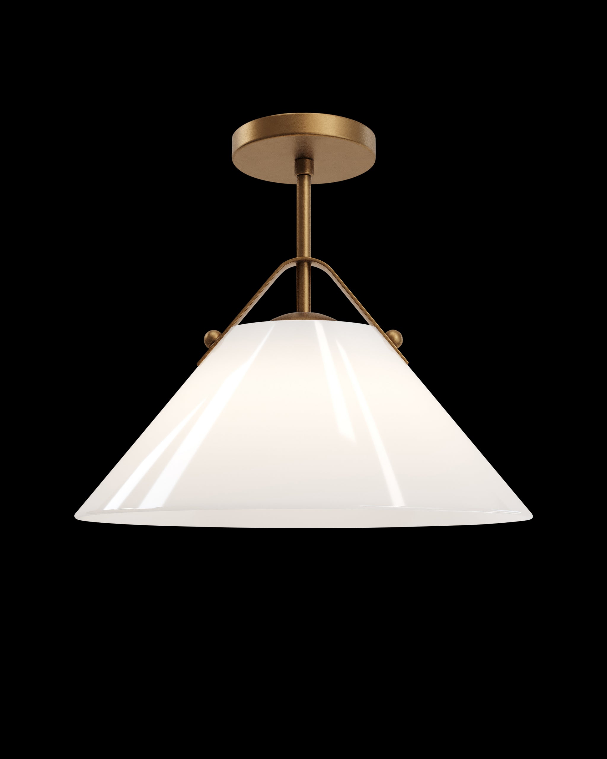 Currey & Company Bronwen Brass Pendant
