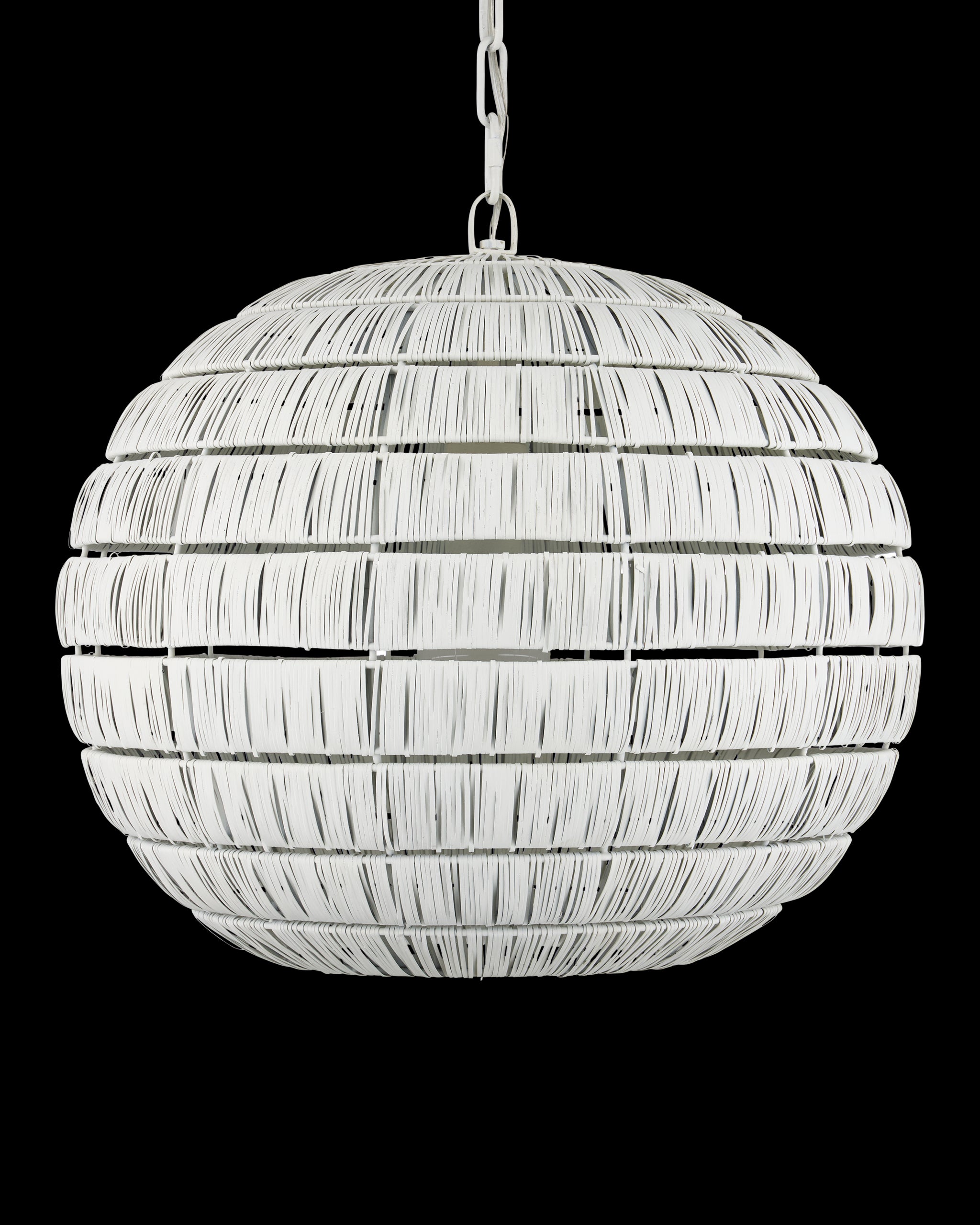 Currey & Company Panopolis White Pendant