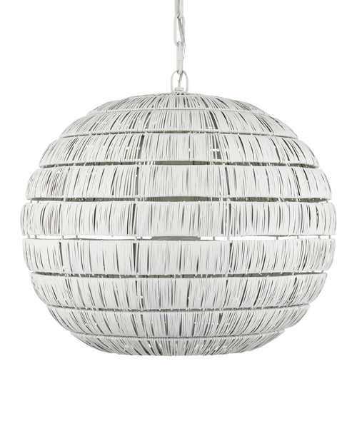 Currey & Company Panopolis White Pendant