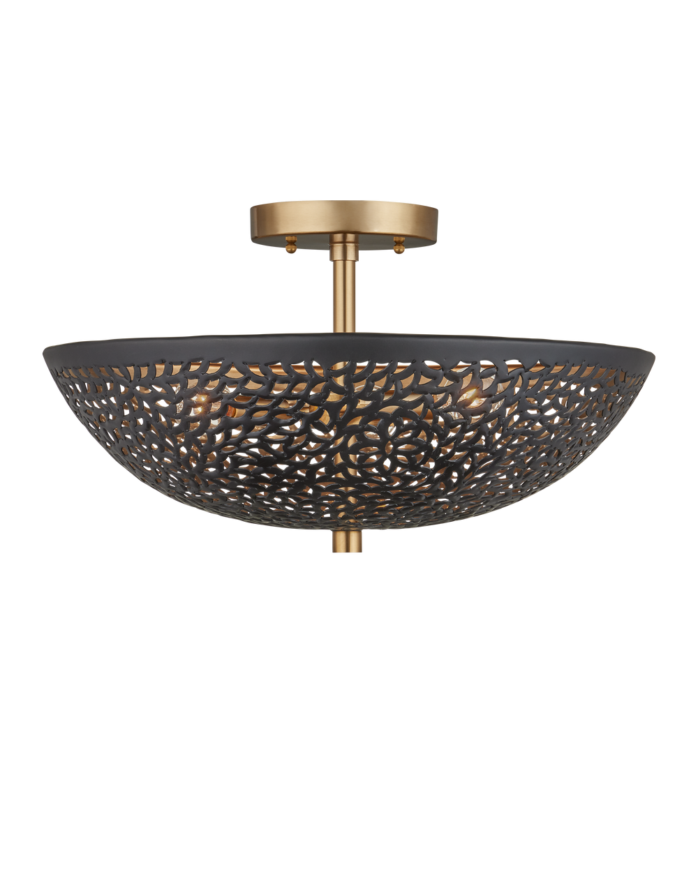 Currey & Company Jali Semi Flush Mount