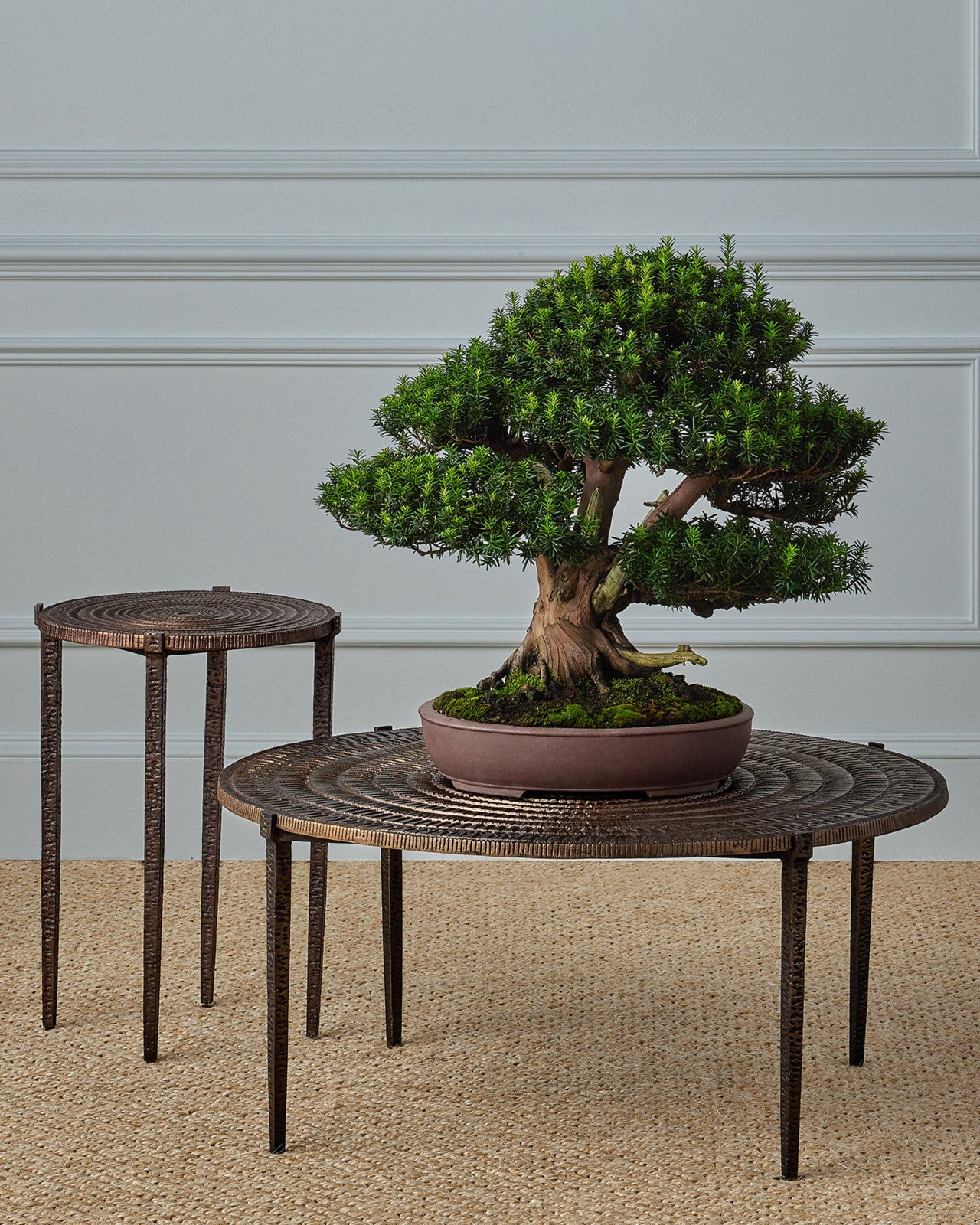 Currey & Company 22" Unity Cast Aluminum Accent Table