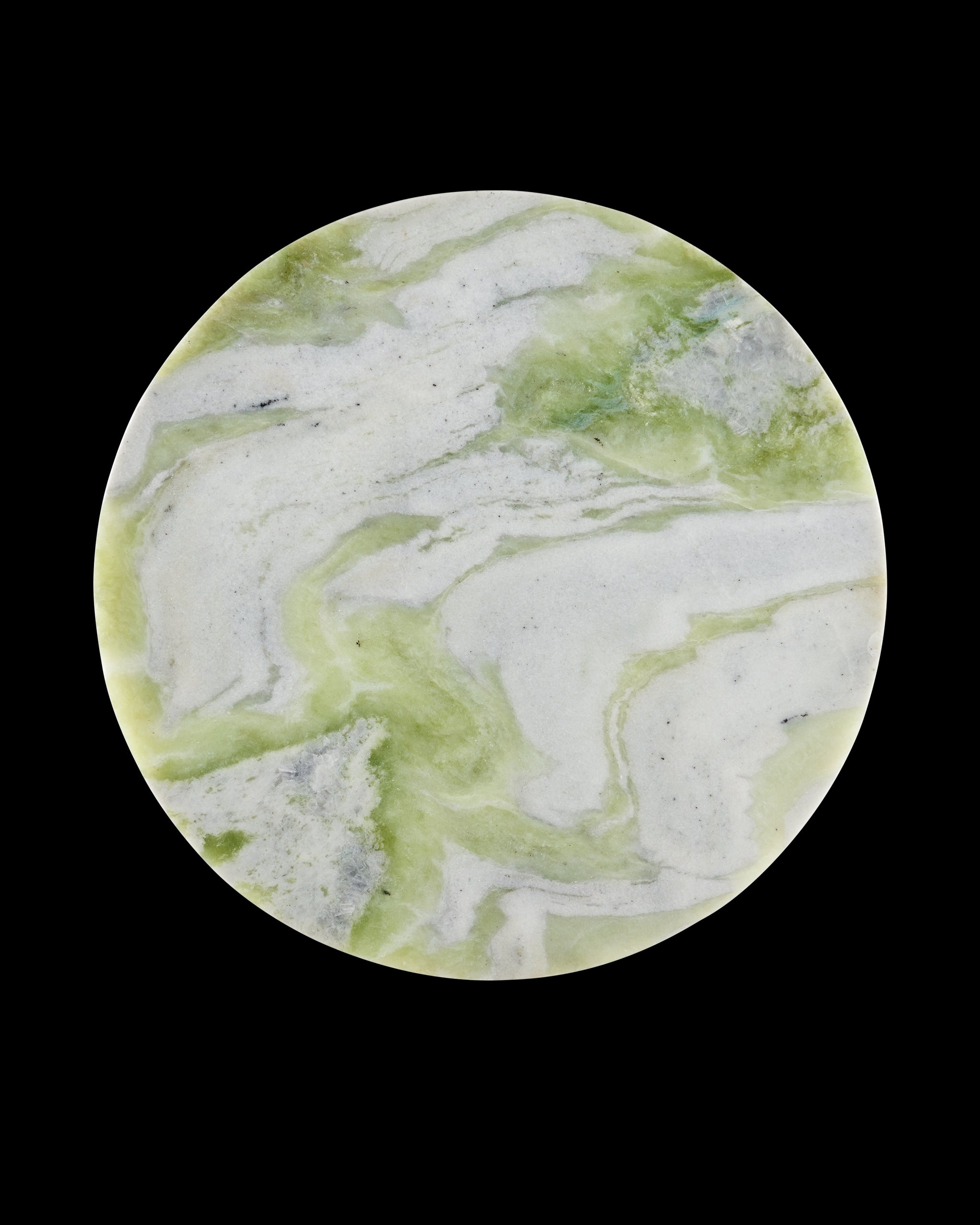 Currey & Company Turner Green Onyx Accent Table