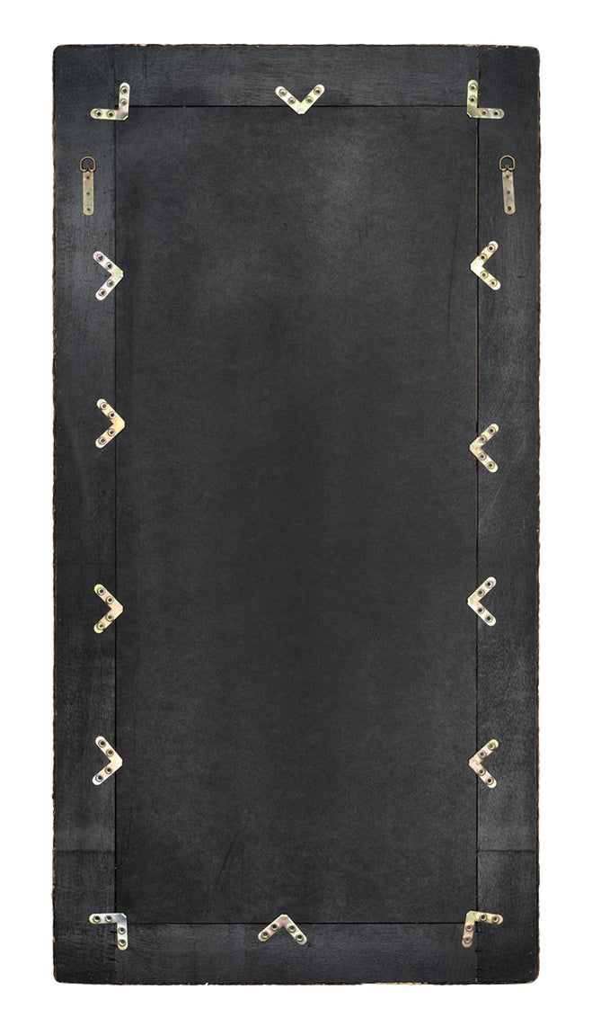 Jamie Young Evergreen Rectangle Mirror In Natural Braided Seagrass