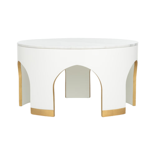 Chelsea House Aqueduct Cocktail Table White