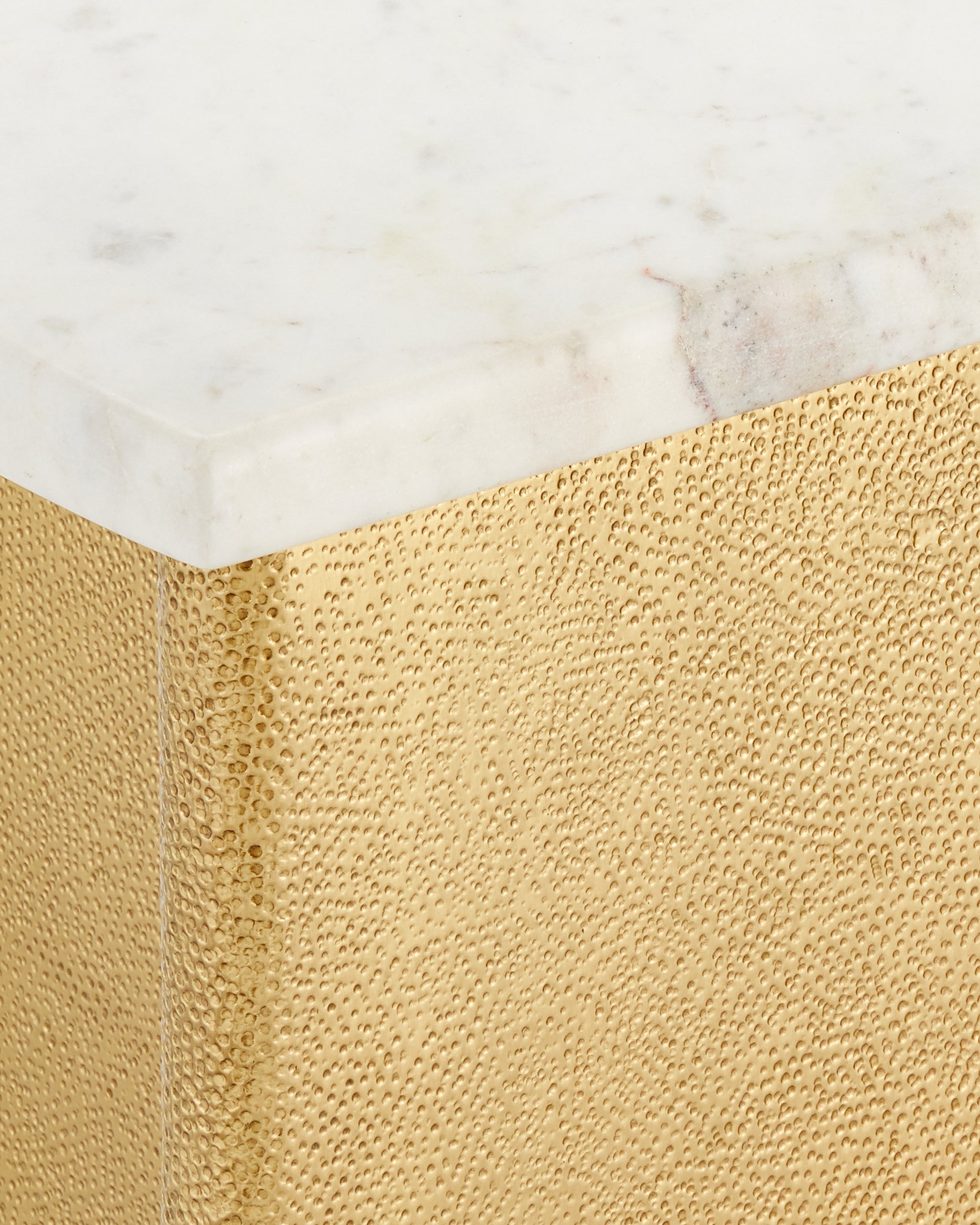 Currey & Company Doublet Marble Accent Table Set Of 2