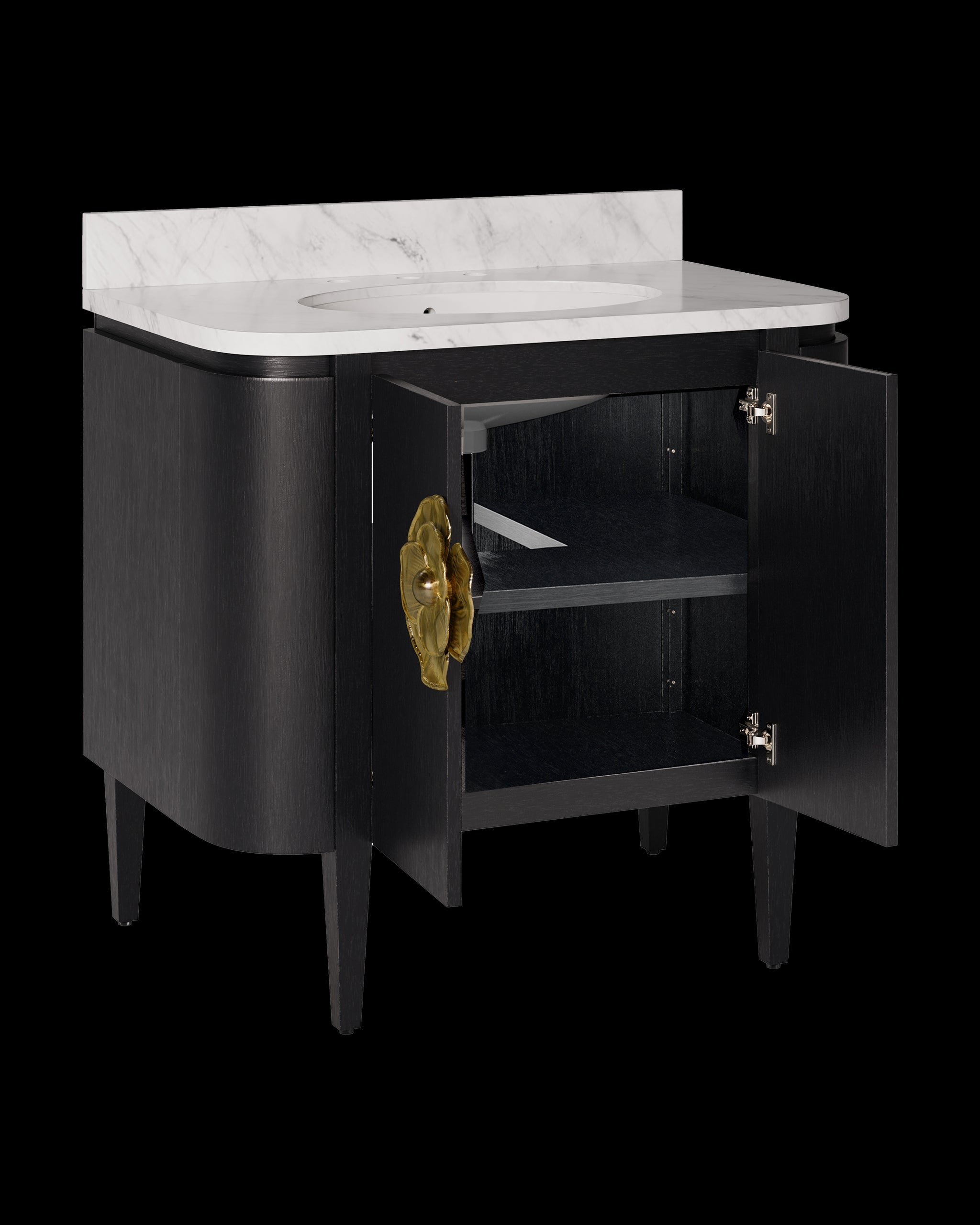 Currey & Company Briallen 36" Vanity With Oval Undermount Sink