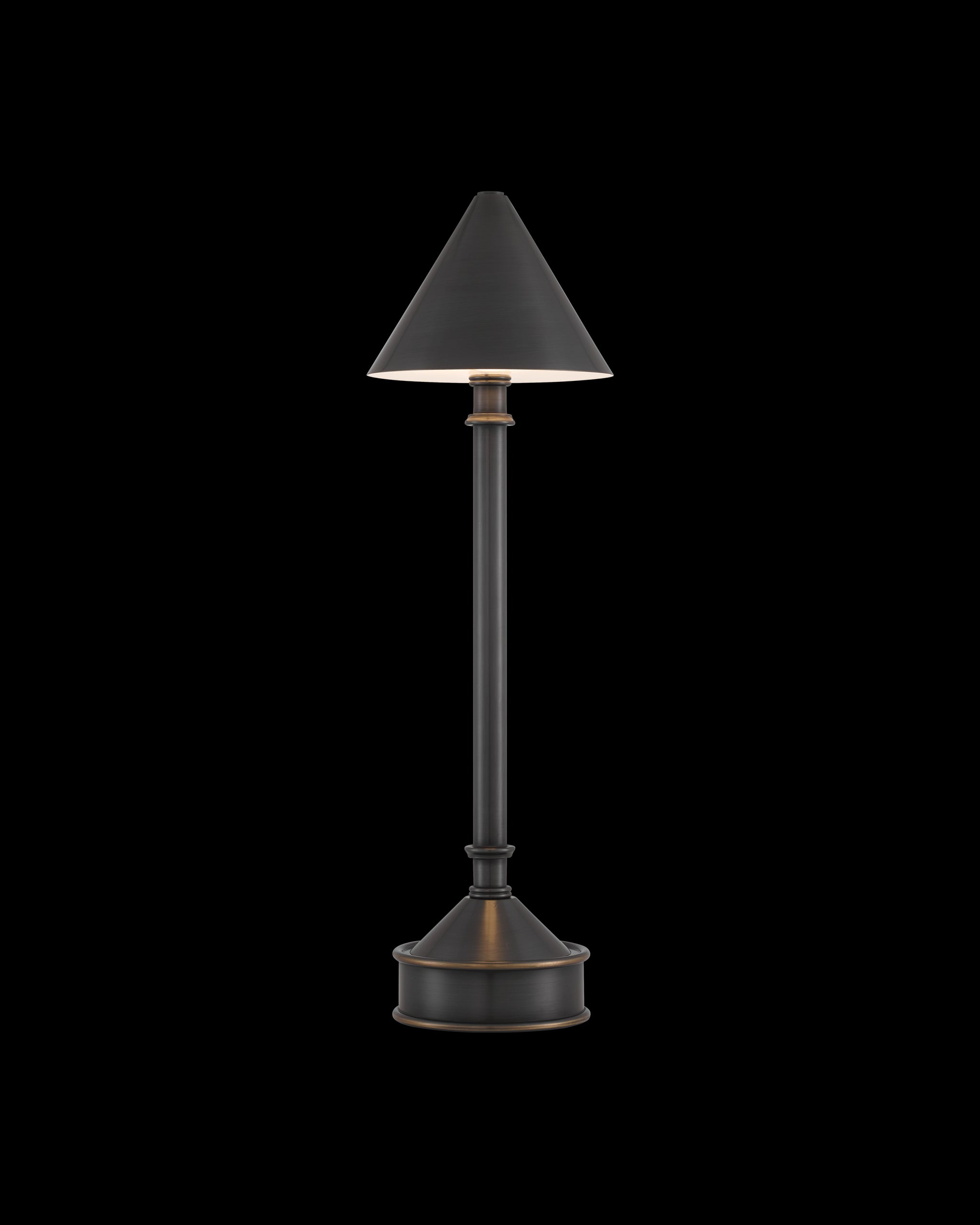 Currey & Company Traipse Bronze Cordless Table Lamp