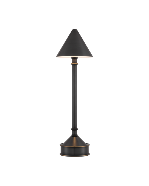 Currey & Company Traipse Bronze Cordless Table Lamp