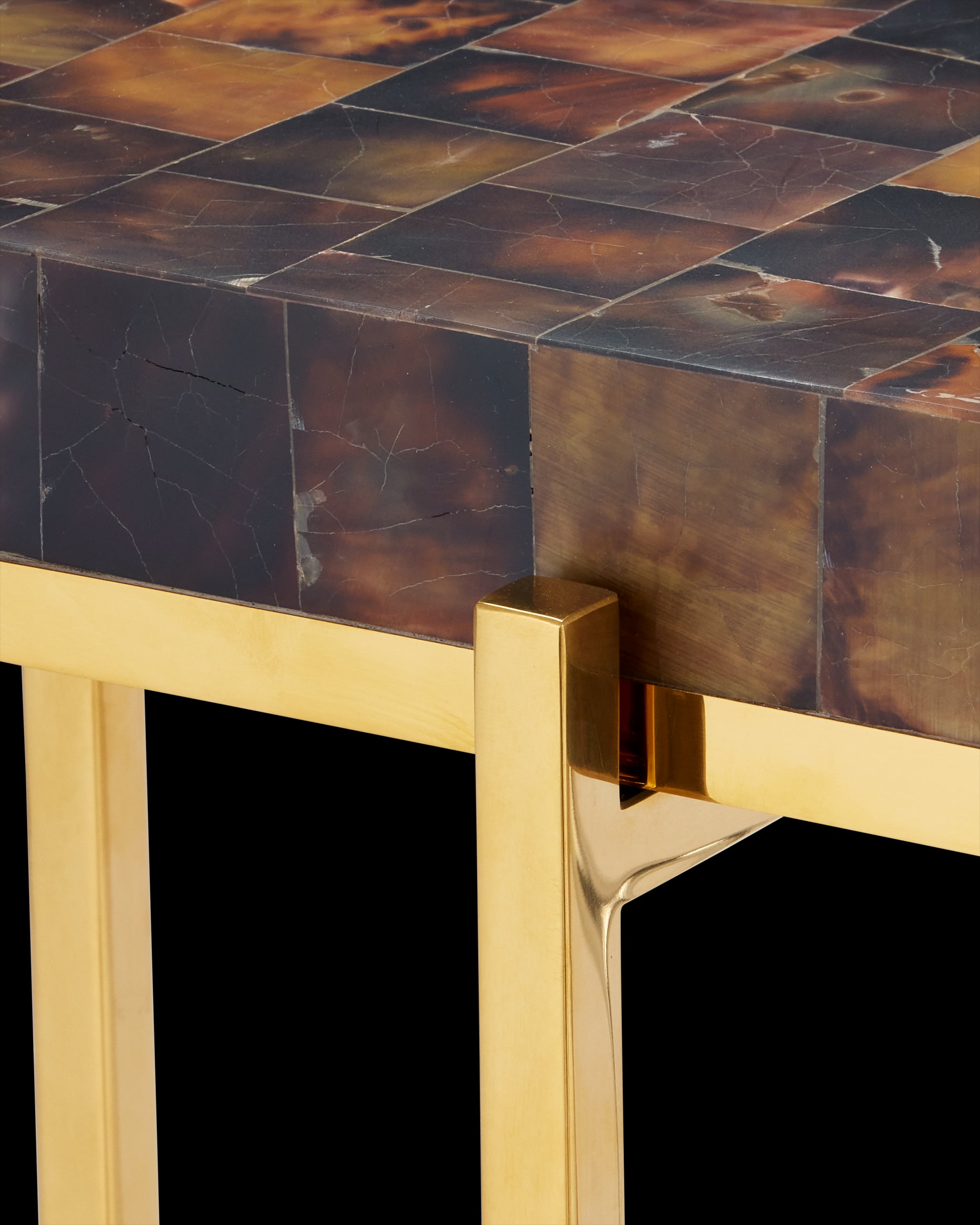 Currey & Company Casey Brown Accent Table