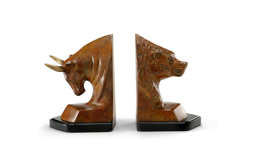 Wildwood Bull And Bear Bookends (Pair)