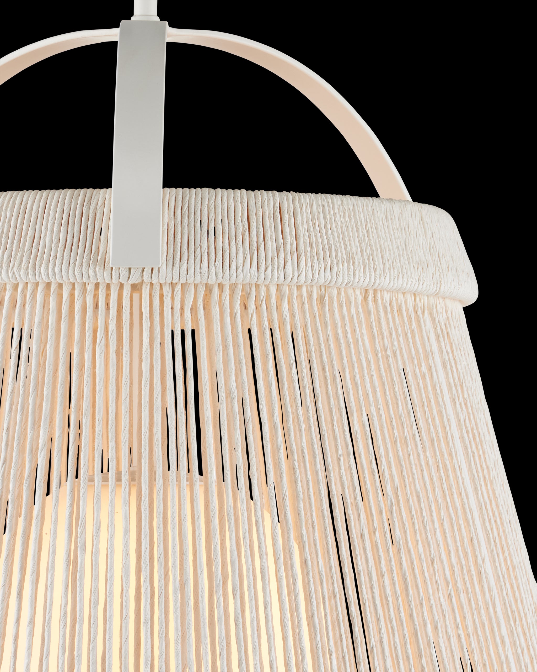 Currey & Company Parnell Medium White Pendant