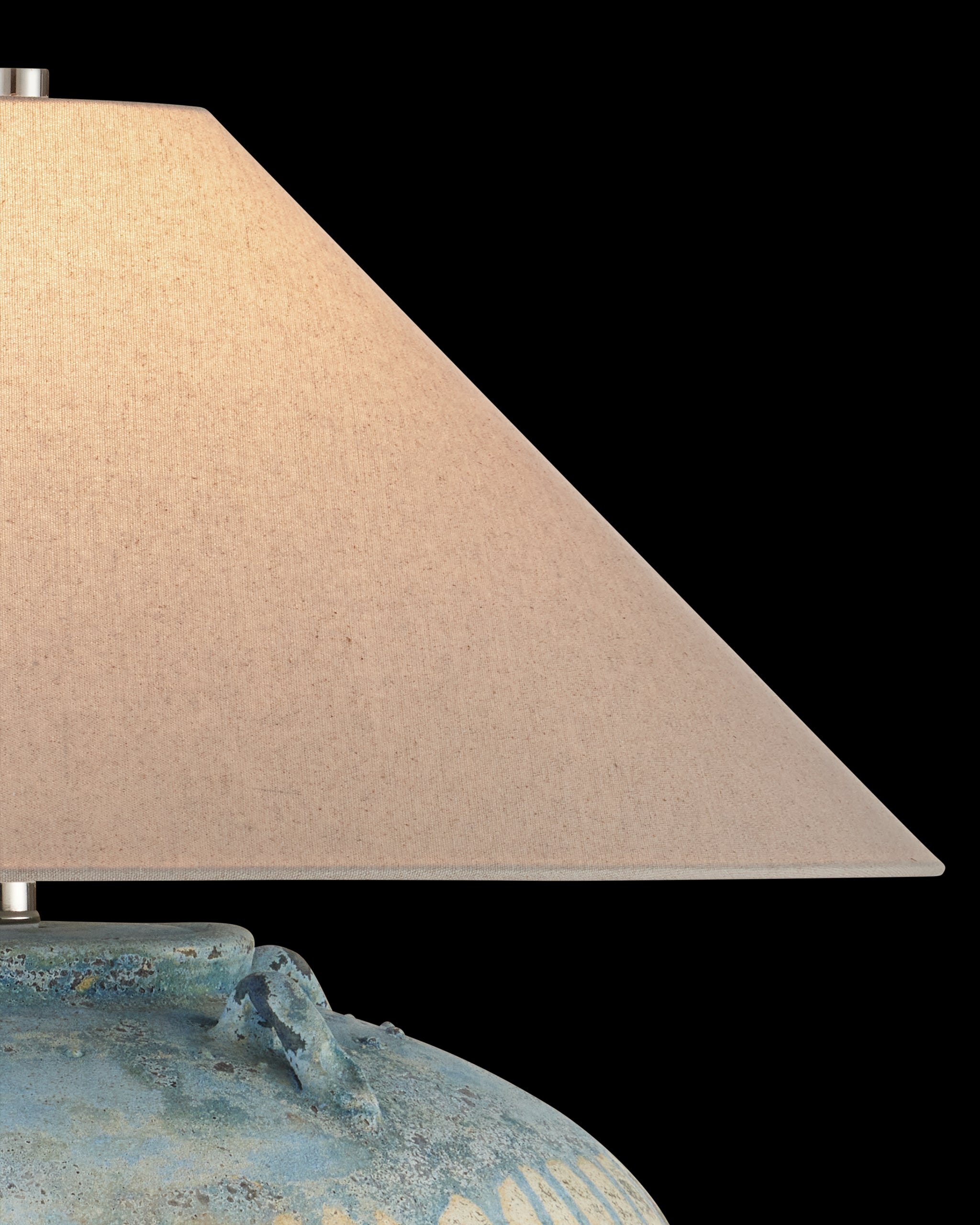 Currey & Company Catania Antique Blue Drip Table Lamp