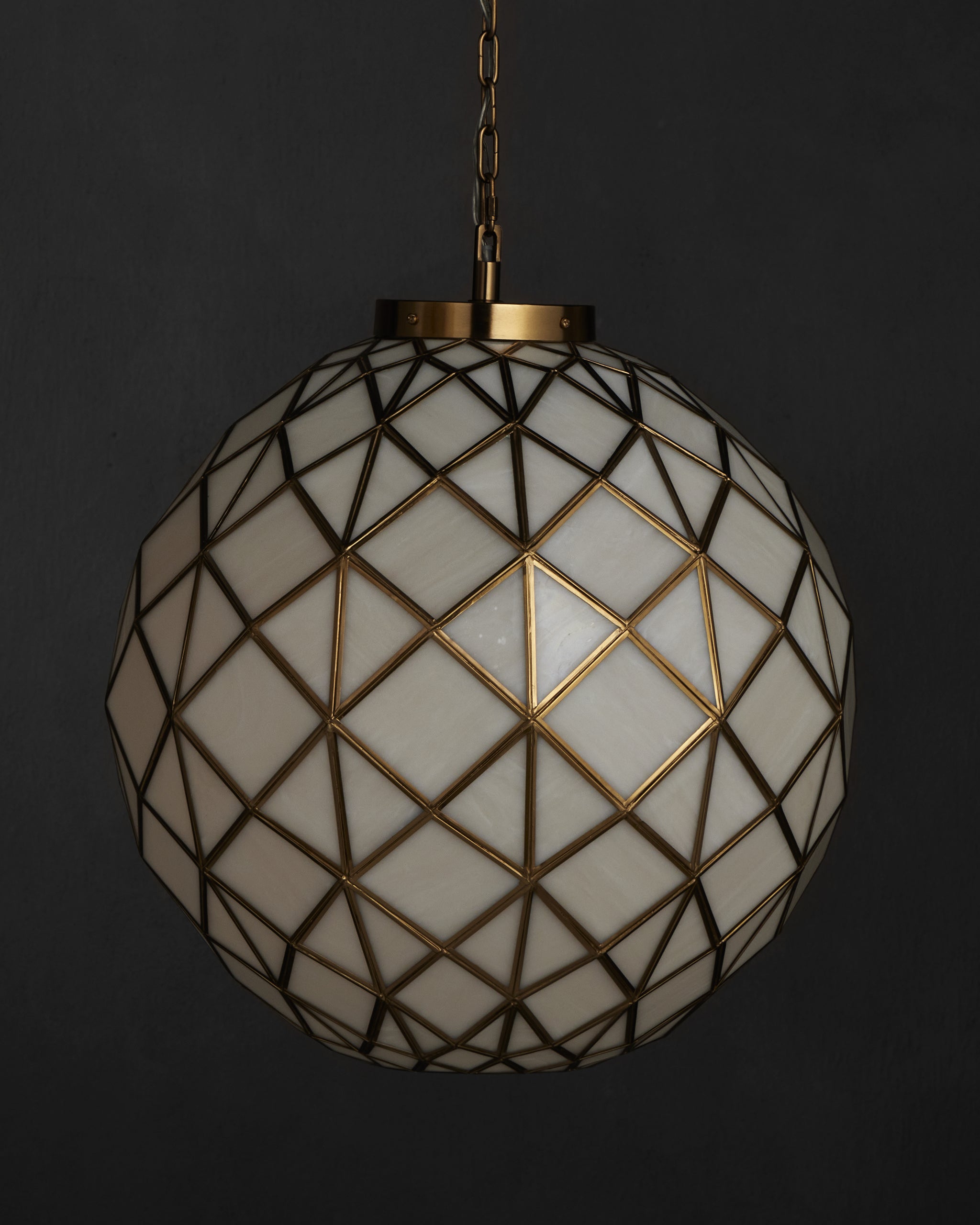 Currey & Company Polyhedron Medium Pendant