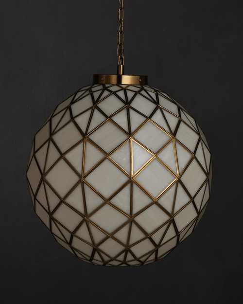 Currey & Company Polyhedron Medium Pendant