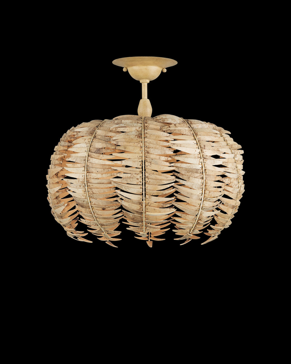 Currey & Company Tiptur Semi Flush Mount