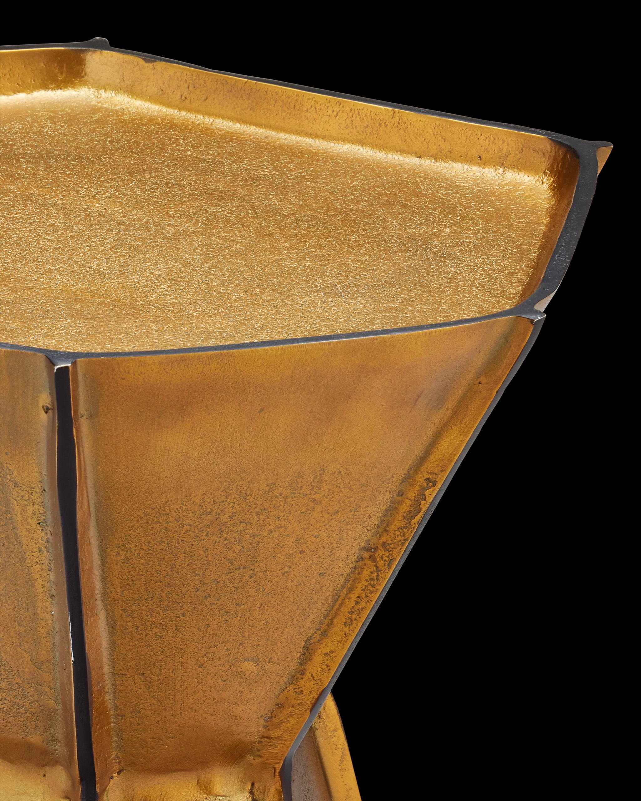 Currey & Company Merola Gold Accent Table