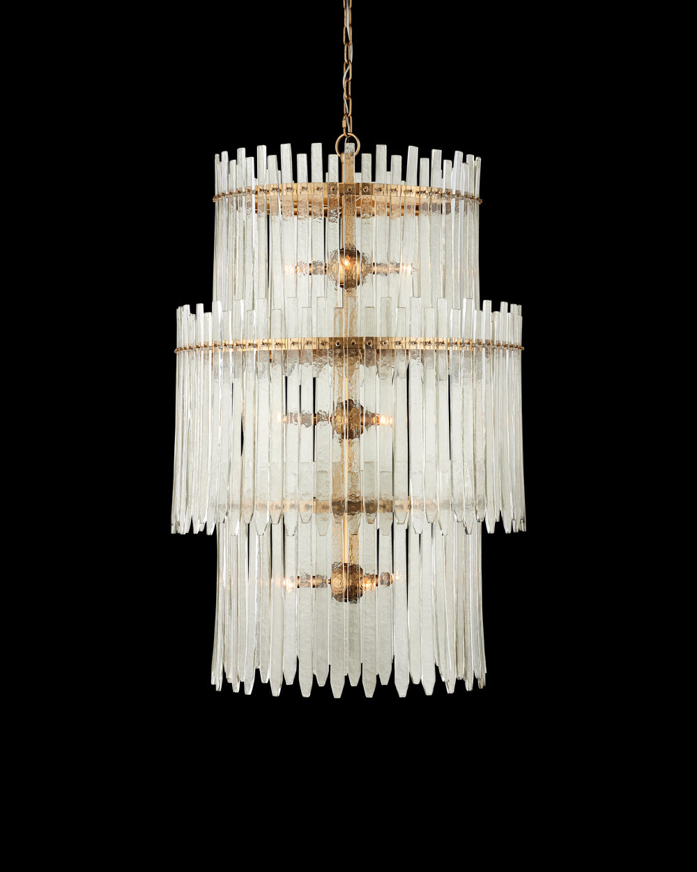 Currey & Company Electra Three Tier Chandelier