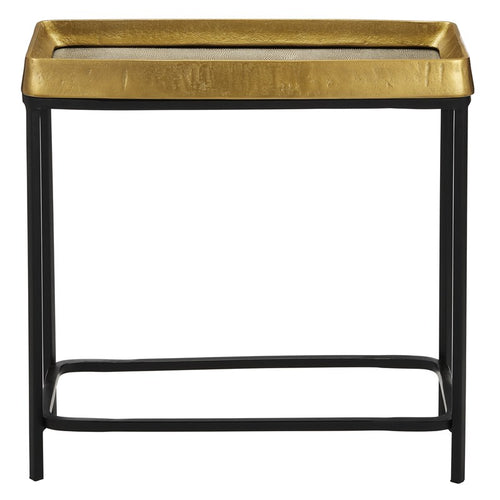 Currey And Company Tanay Brass Side Table