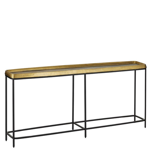 Currey And Company Tanay Brass Console Table