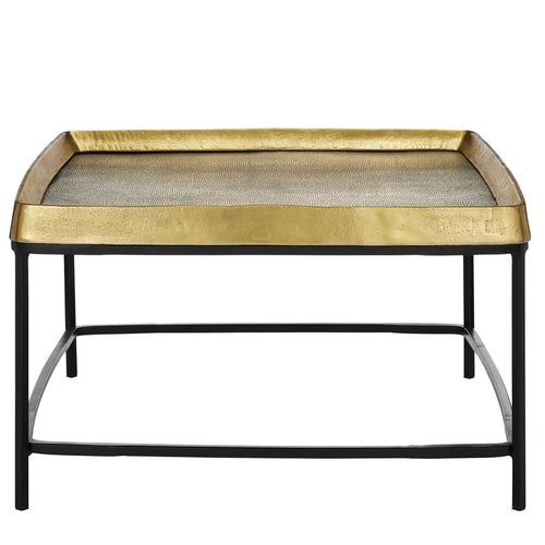 Currey And Company Tanay Brass Cocktail Table