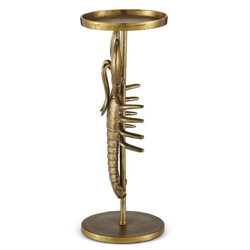 Currey And Company Georgetown Brass Drinks Table