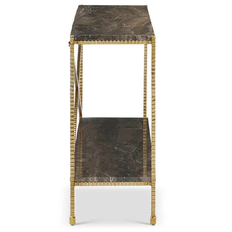Currey And Company Flying Gold Console Table