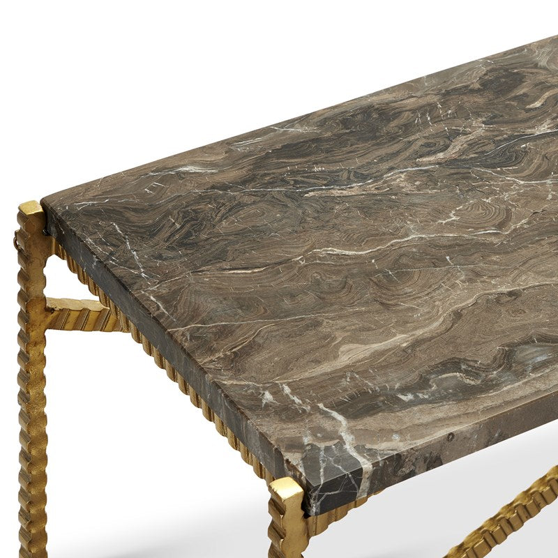 Currey And Company Flying Gold Console Table